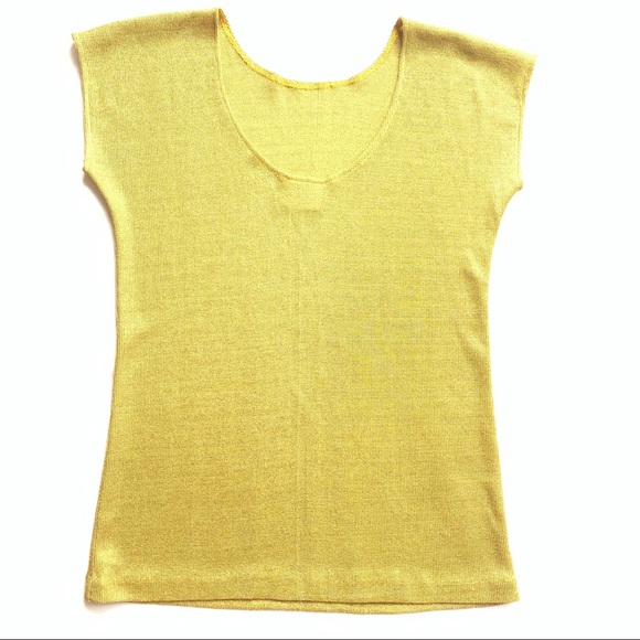 VTG Ana California Gold Knit Sleeveless Top - Picture 4 of 15